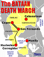 April, 1942 - Over 77,000 American and Filipino troops became victims of one of the most brutal episodes in the Pacific War - the Bataan Death March. 